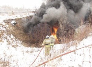 В Саяногорске уже второй раз неизвестные поджигают ёмкости с мазутом