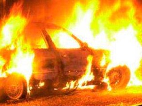 В Хакасии сгорел брошенный автомобиль