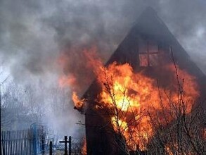 В Хакасии дотла сгорела дача
