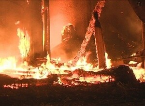 В Саяногорске произошел пожар