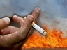 В Хакасии из-за непотушенной сигареты загорелся частный дом