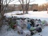 Стихийная свалка вновь появилась в Советском микрорайоне Саяногорска после новогодних праздников