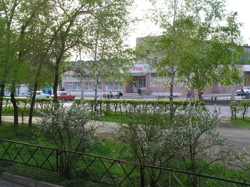 Саяногорск -Весна. Вишня отцвела. :)